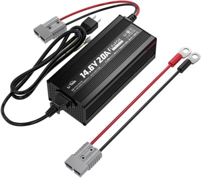LiTime 14.6V20A リン酸鉄リチウムイオンバッテリー充電器（AC-DC）
