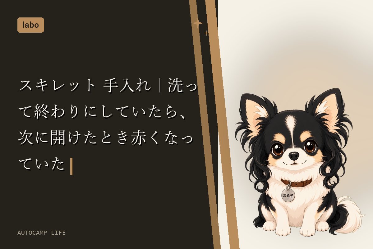 スキレット 手入れ|洗って終わりにしていたら、次に開けたとき赤くなっていた