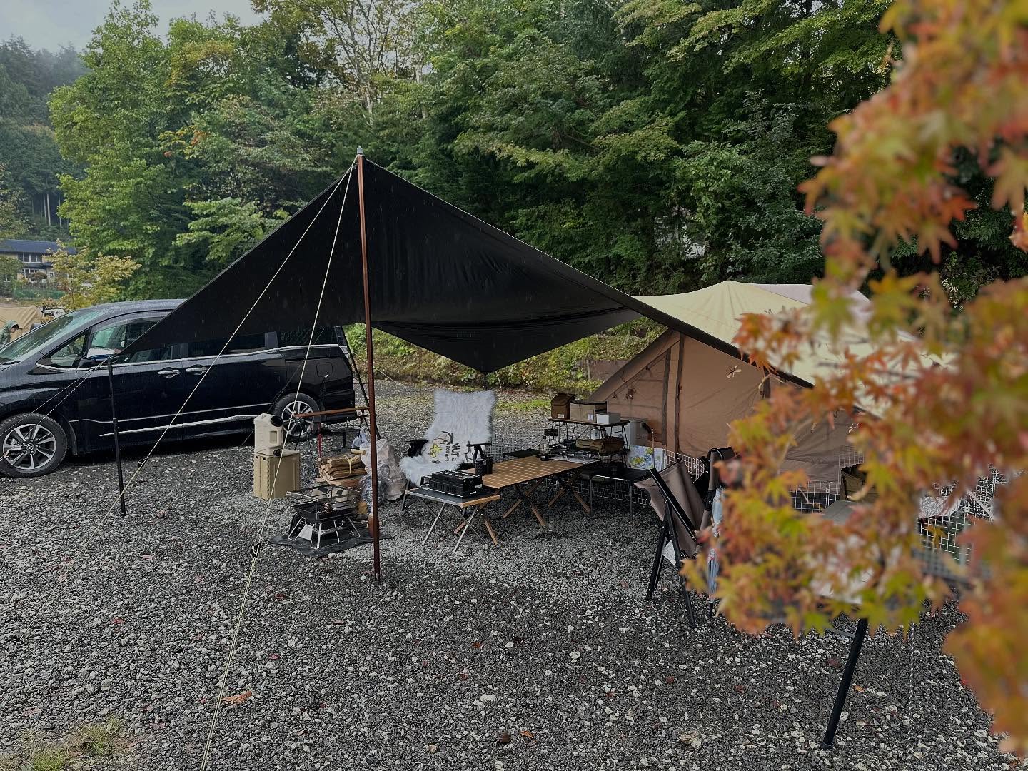 9時17時道志オートキャンプ場で2泊3日。3回目も雨
