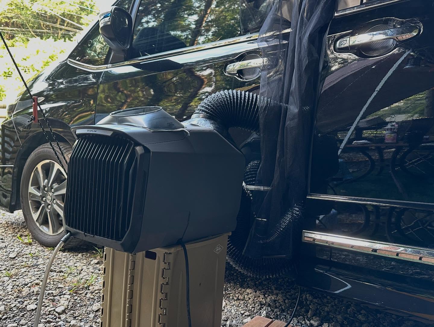 車中泊で使用中の EcoFlow WAVE 3