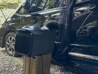 車中泊で使用中の EcoFlow WAVE 3